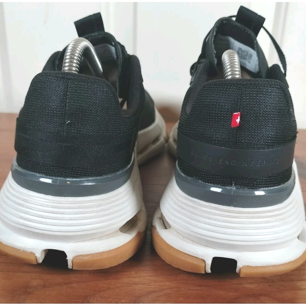 On Cloud 5 Coast Women's Shoes Size 9.5 Black White Mesh Athleisure Travel - Picture 10 of 11